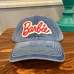 Wrangler Barbie Embroidered Snapback Adult Blue Washed Denim Hat NWT